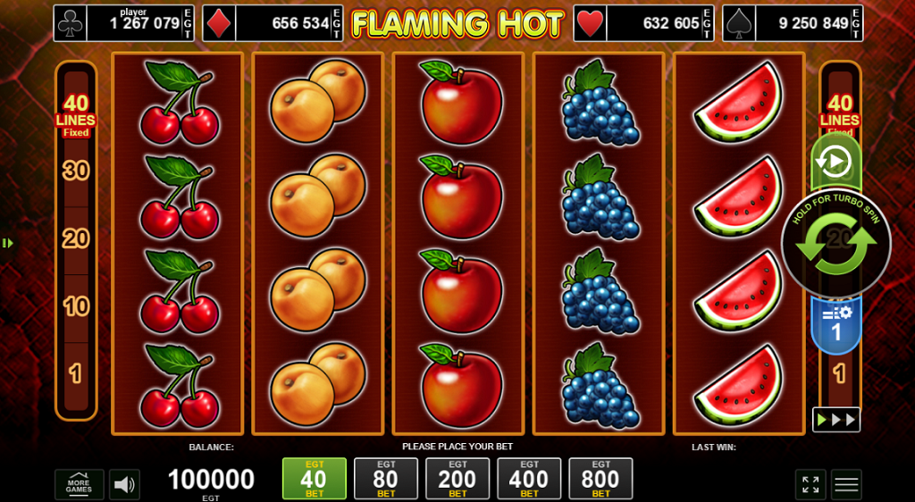 flaming hot slot