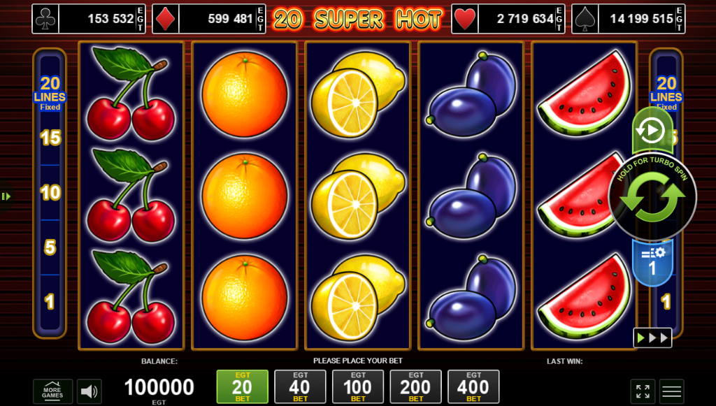 20 super hot slot